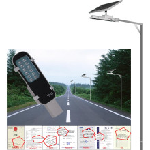 6W Solar Street Light, à la maison ou à l&#39;extérieur à l&#39;aide d&#39;une lampe solaire, lumière de jardin extérieure